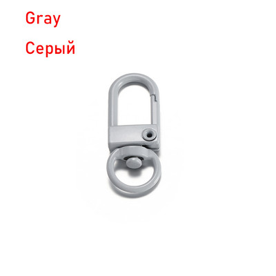 10 vnt/stal. Spalvingas raktų pakabukų žiedas metalinis omaras užsegimas kabliukų segtukai raktų pakabukų kabliukams „pasidaryk pats“ papuošalų kūrimo radinių priedai