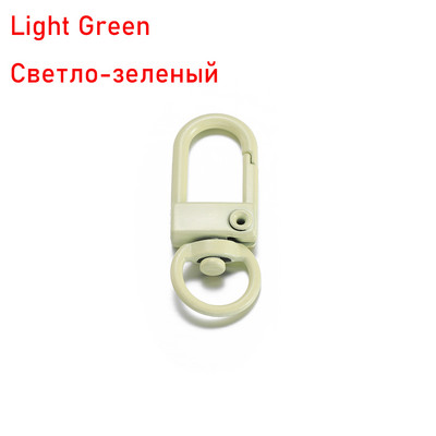 10 vnt/stal. Spalvingas raktų pakabukų žiedas metalinis omaras užsegimas kabliukų segtukai raktų pakabukų kabliukams „pasidaryk pats“ papuošalų kūrimo radinių priedai