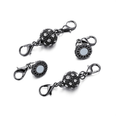 3 rinkinys Kalnų krištolinio persiko širdies magnetiniai užsegimai Odiniai laido apyrankės Magnetiniai jungčių rinkiniai, skirti papuošalams gaminti „pasidaryk pats“