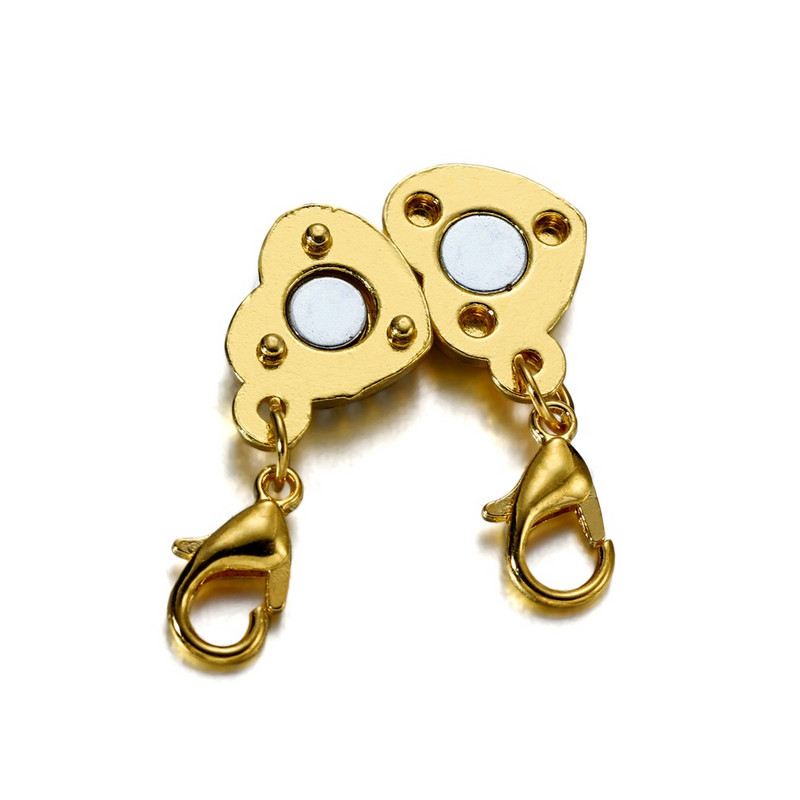 3 rinkinys Kalnų krištolinio persiko širdies magnetiniai užsegimai Odiniai laido apyrankės Magnetiniai jungčių rinkiniai, skirti papuošalams gaminti „pasidaryk pats“