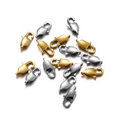 5 vnt./stal. Pasukamas užsegimas karoliai apyrankės omarų užsegimo kabliukai nerūdijančio plieno, skirti „pasidaryk pats“ papuošalų kūrimo reikmenims