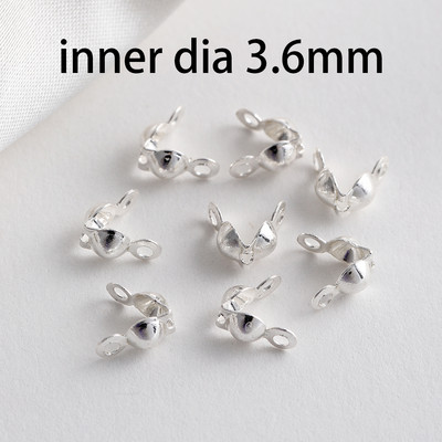 100 бр./лот месингов позлатен конектор Закопчалка Топка Верига Крайни гофрове Мъниста Конектори за Направи си сам Консумативи за изработка на бижута Аксесоари