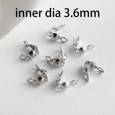 100 бр./лот месингов позлатен конектор Закопчалка Топка Верига Крайни гофрове Мъниста Конектори за Направи си сам Консумативи за изработка на бижута Аксесоари