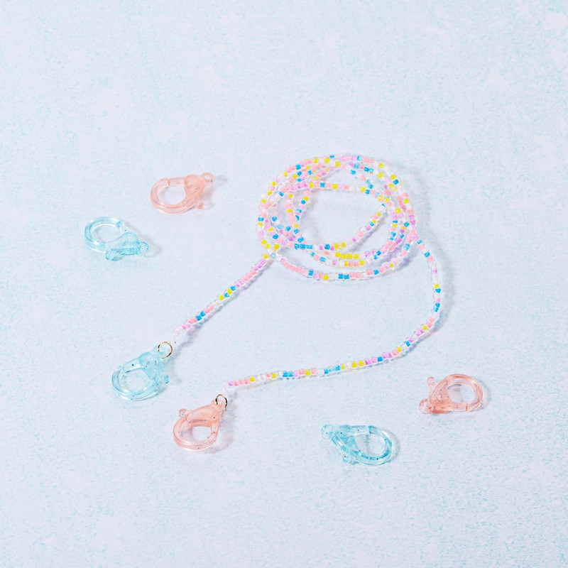 30 бр./Партида Прозрачна пластмасова кука за закопчаване на омар Ключодържател Щипки Конектор за ключодържател Направи си сам Консумативи за изработка на бижута Аксесоари