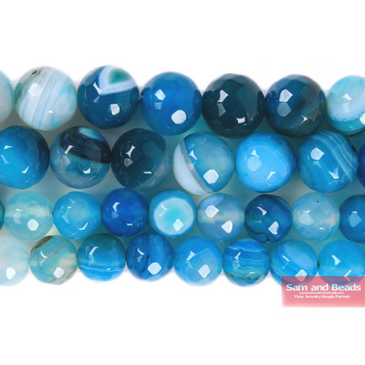 Natūralus akmuo briaunotas kavos juostelės agatas karoliukai 4,6,8,10,12 mm, renkamas dydis papuošalams gaminti PSB01