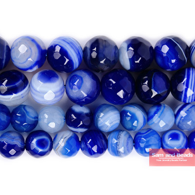 Natūralus akmuo briaunotas kavos juostelės agatas karoliukai 4,6,8,10,12 mm, renkamas dydis papuošalams gaminti PSB01