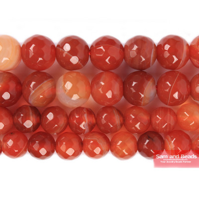 Natūralus akmuo briaunotas kavos juostelės agatas karoliukai 4,6,8,10,12 mm, renkamas dydis papuošalams gaminti PSB01