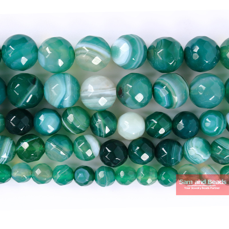 Natūralus akmuo briaunotas kavos juostelės agatas karoliukai 4,6,8,10,12 mm, renkamas dydis papuošalams gaminti PSB01