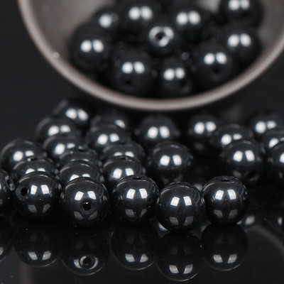 Natūralūs lipidolito akmens apvalūs laisvi tarpiniai karoliukai papuošalams gaminti „pasidaryk pats“ rankų darbo apyrankė 6/8/10/12 mm