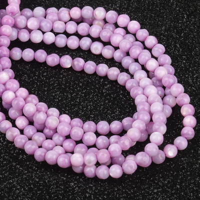 2–10 mm dabīgas baltas gliemežvāku pērļu krelles, apaļas, vaļīgas starplikas Opāla mēness akmens krelles rotaslietu izgatavošanai, sieviešu kaklarotas rokassprādzes.