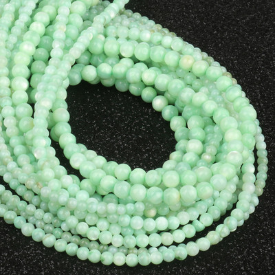 2–10 mm dabīgas baltas gliemežvāku pērļu krelles, apaļas, vaļīgas starplikas Opāla mēness akmens krelles rotaslietu izgatavošanai, sieviešu kaklarotas rokassprādzes.