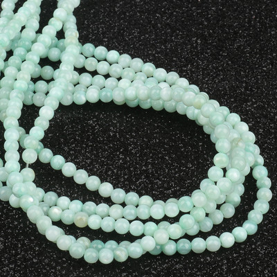 2–10 mm dabīgas baltas gliemežvāku pērļu krelles, apaļas, vaļīgas starplikas Opāla mēness akmens krelles rotaslietu izgatavošanai, sieviešu kaklarotas rokassprādzes.