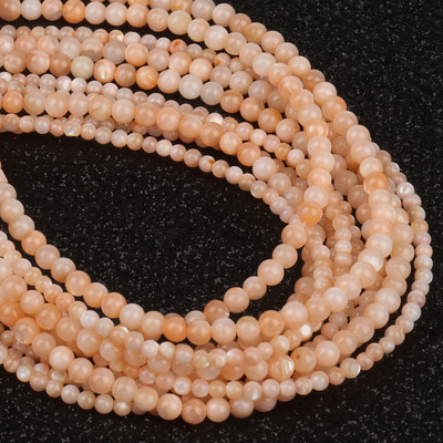 2–10 mm dabīgas baltas gliemežvāku pērļu krelles, apaļas, vaļīgas starplikas Opāla mēness akmens krelles rotaslietu izgatavošanai, sieviešu kaklarotas rokassprādzes.