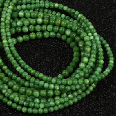 2–10 mm dabīgas baltas gliemežvāku pērļu krelles, apaļas, vaļīgas starplikas Opāla mēness akmens krelles rotaslietu izgatavošanai, sieviešu kaklarotas rokassprādzes.