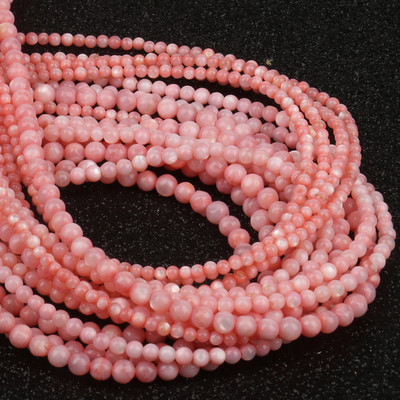 2–10 mm dabīgas baltas gliemežvāku pērļu krelles, apaļas, vaļīgas starplikas Opāla mēness akmens krelles rotaslietu izgatavošanai, sieviešu kaklarotas rokassprādzes.