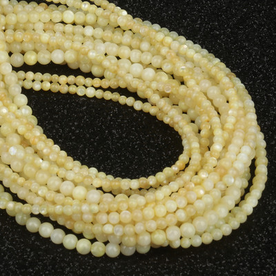 2–10 mm dabīgas baltas gliemežvāku pērļu krelles, apaļas, vaļīgas starplikas Opāla mēness akmens krelles rotaslietu izgatavošanai, sieviešu kaklarotas rokassprādzes.