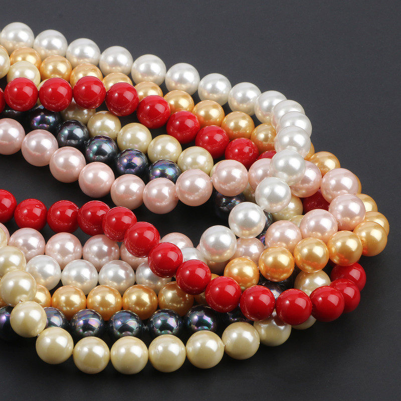 2–10 mm dabīgas baltas gliemežvāku pērļu krelles, apaļas, vaļīgas starplikas Opāla mēness akmens krelles rotaslietu izgatavošanai, sieviešu kaklarotas rokassprādzes.