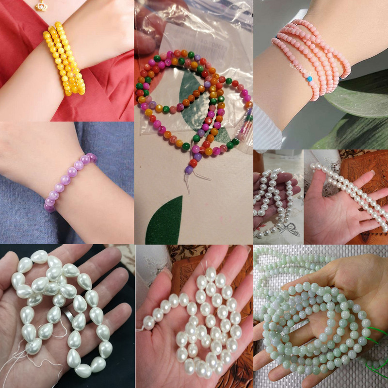 2–10 mm dabīgas baltas gliemežvāku pērļu krelles, apaļas, vaļīgas starplikas Opāla mēness akmens krelles rotaslietu izgatavošanai, sieviešu kaklarotas rokassprādzes.