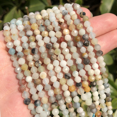 Naturaalsest sinisest safiirist ümmarguse tahvliga lahtine vaherõngas, tillukesed helmed, meisterdamine käevõru kõrvarõngavõru ehete valmistamiseks 15 tolli 2/3/4 mm