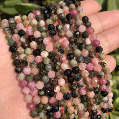 Naturaalsest sinisest safiirist ümmarguse tahvliga lahtine vaherõngas, tillukesed helmed, meisterdamine käevõru kõrvarõngavõru ehete valmistamiseks 15 tolli 2/3/4 mm