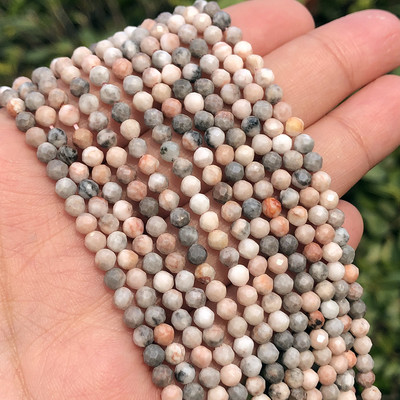 Naturaalsest sinisest safiirist ümmarguse tahvliga lahtine vaherõngas, tillukesed helmed, meisterdamine käevõru kõrvarõngavõru ehete valmistamiseks 15 tolli 2/3/4 mm