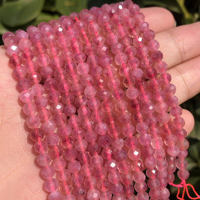 Naturaalsest sinisest safiirist ümmarguse tahvliga lahtine vaherõngas, tillukesed helmed, meisterdamine käevõru kõrvarõngavõru ehete valmistamiseks 15 tolli 2/3/4 mm