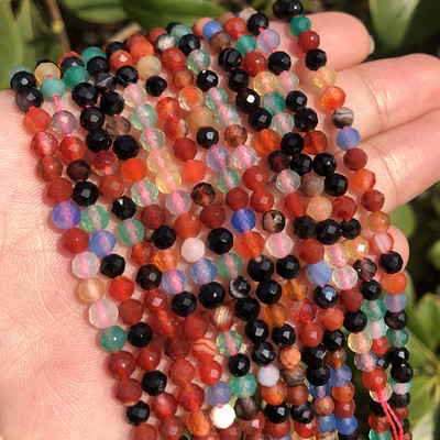 Naturaalsest sinisest safiirist ümmarguse tahvliga lahtine vaherõngas, tillukesed helmed, meisterdamine käevõru kõrvarõngavõru ehete valmistamiseks 15 tolli 2/3/4 mm