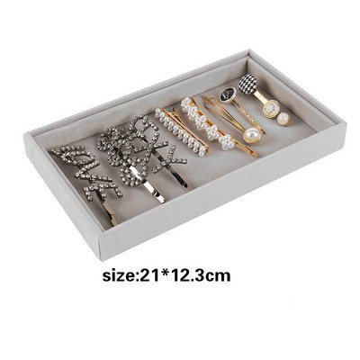 Aksominių papuošalų laikymo padėklas Vitrinos papuošalų laikiklis stovas Apyrankės karoliai žiedas laikymo dėžutė vitrina stalčius papuošalai Tvarkyti