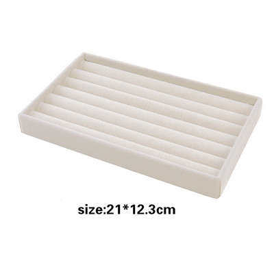 Aksominių papuošalų laikymo padėklas Vitrinos papuošalų laikiklis stovas Apyrankės karoliai žiedas laikymo dėžutė vitrina stalčius papuošalai Tvarkyti