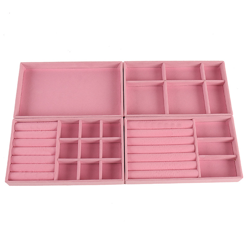 Aksominių papuošalų laikymo padėklas Vitrinos papuošalų laikiklis stovas Apyrankės karoliai žiedas laikymo dėžutė vitrina stalčius papuošalai Tvarkyti