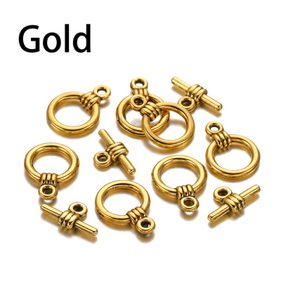 20 комплекта/лот KC Smooth Round OT закопчалка Антични сребърни бижута Ръчно изработена гривна Колие Направи си сам Изработка на бижута Консумативи за намиране