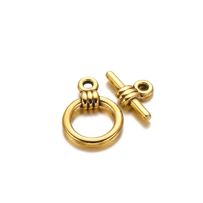 20 комплекта/лот KC Smooth Round OT закопчалка Антични сребърни бижута Ръчно изработена гривна Колие Направи си сам Изработка на бижута Консумативи за намиране