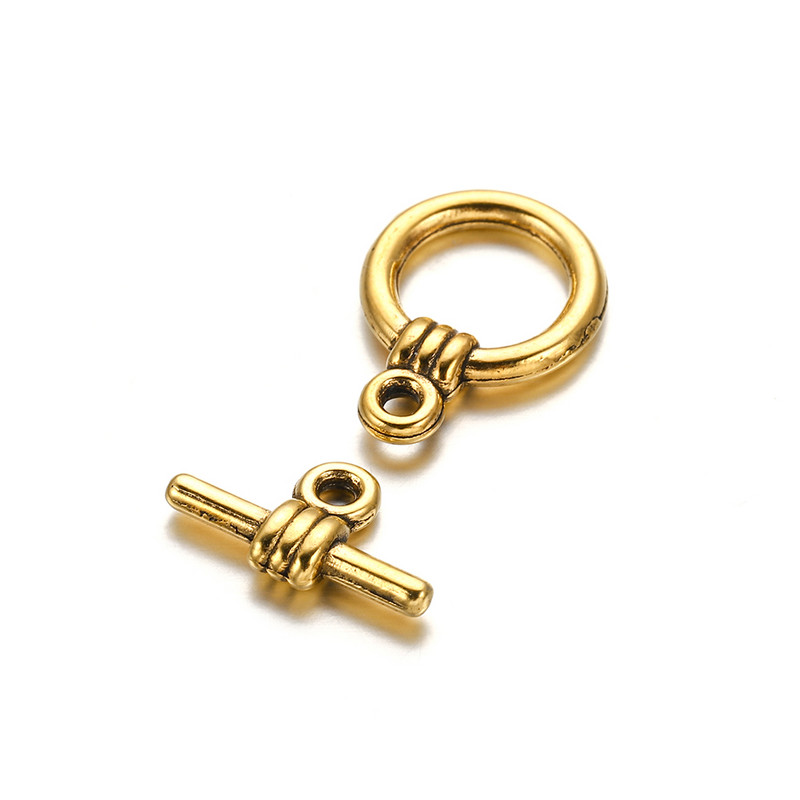 20 комплекта/лот KC Smooth Round OT закопчалка Антични сребърни бижута Ръчно изработена гривна Колие Направи си сам Изработка на бижута Консумативи за намиране