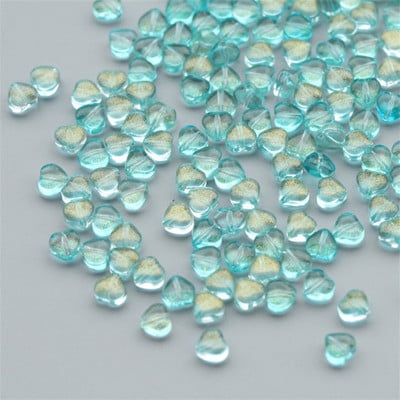 50 db/tétel 8 mm-es matt színátmenetes színű csillaggyöngyök cseh üveg laza távtartó gyöngyök ékszerkészítéshez, kézzel készített barkács kiegészítők
