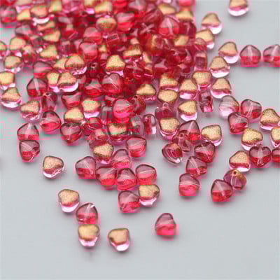 50 db/tétel 8 mm-es matt színátmenetes színű csillaggyöngyök cseh üveg laza távtartó gyöngyök ékszerkészítéshez, kézzel készített barkács kiegészítők