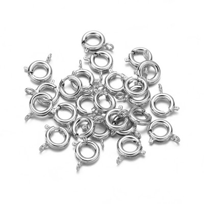 10 бр./лот златен пружинен пръстен закопчалка с отворен скок пръстен бижута закопчалка за верига колие гривна конектори изработка на бижута