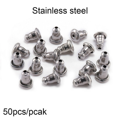 50-200 kom/lot Nasloni za naušnice Poleđine Čepovi Svici Nalazi za uši DIY Blokirani čepovi Poleđine naušnica Čepovi Dodaci za uho Potrepštine