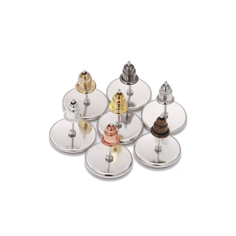 50-200 kom/lot Nasloni za naušnice Poleđine Čepovi Svici Nalazi za uši DIY Blokirani čepovi Poleđine naušnica Čepovi Dodaci za uho Potrepštine