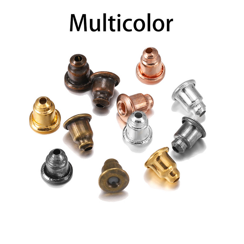 50-200 kom/lot Nasloni za naušnice Poleđine Čepovi Svici Nalazi za uši DIY Blokirani čepovi Poleđine naušnica Čepovi Dodaci za uho Potrepštine