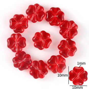 20 бр./лот 10x10 mm Чешки Lampwork Crystal Flower Spacer Beads Плоски кръгли свободни мъниста за Направи си сам консумативи за изработка на бижута Аксесоари