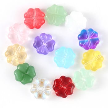 20 бр./лот 10x10 mm Чешки Lampwork Crystal Flower Spacer Beads Плоски кръгли свободни мъниста за Направи си сам консумативи за изработка на бижута Аксесоари