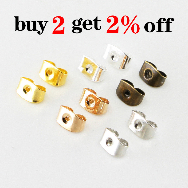 200 kom/lot Zavrtnji za naušnice Poleđine Čepovi Svici Stapići za uho Leptir za izradu nakita DIY Blokirane kapice Poleđine naušnica Čepovi Uho