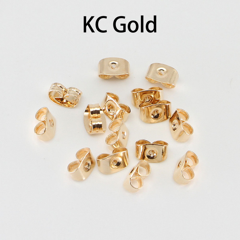 200 kom/lot Zavrtnji za naušnice Poleđine Čepovi Svici Stapići za uho Leptir za izradu nakita DIY Blokirane kapice Poleđine naušnica Čepovi Uho