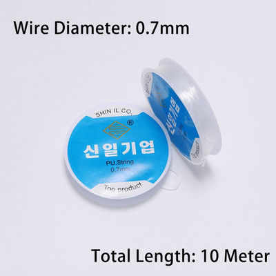 Висококачествена кристална еластична линия за мъниста Връв с резба Струна Разтеглив еластичен шнур за мъниста Тел за Направи си сам гривна Изработка на бижута