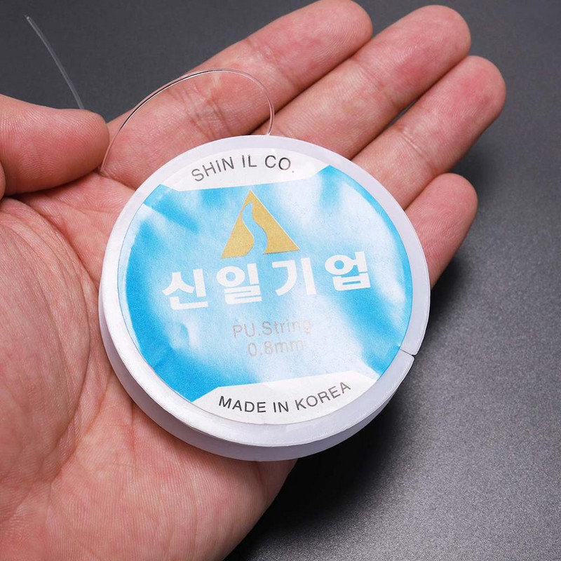 Висококачествена кристална еластична линия за мъниста Връв с резба Струна Разтеглив еластичен шнур за мъниста Тел за Направи си сам гривна Изработка на бижута