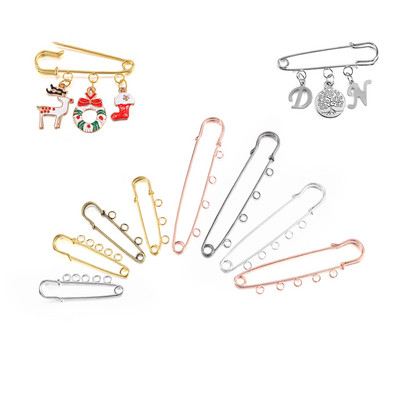 10 kom/lot Sigurnosne igle Broš Prazna baza Igle za broš 50/80/90 mm Igle 3/5 Prstenovi Igla za nakit Potrepštine za izradu nakita Accessorie