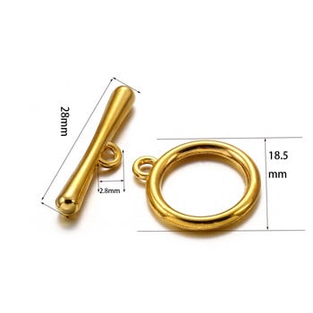 10/20 σετ/πολύ χρυσό /ροζ χρυσό OT Toggle Clasps Connectors For DIY βραχιόλι Κολιέ Κοσμήματα Κατασκευή Ανεύρεση προμηθειών Αξεσουάρ