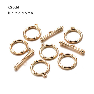 10/20 комплекта/лот злато/розово злато OT превключващи закопчалки Конектори за Направи си сам гривна Колие Изработка на бижута Консумативи за намиране Аксесоари