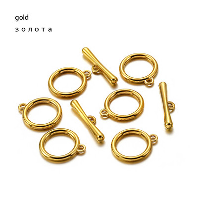 10/20 комплекта/лот злато/розово злато OT превключващи закопчалки Конектори за Направи си сам гривна Колие Изработка на бижута Консумативи за намиране Аксесоари