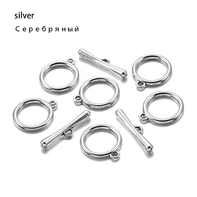 10/20 комплекта/лот злато/розово злато OT превключващи закопчалки Конектори за Направи си сам гривна Колие Изработка на бижута Консумативи за намиране Аксесоари